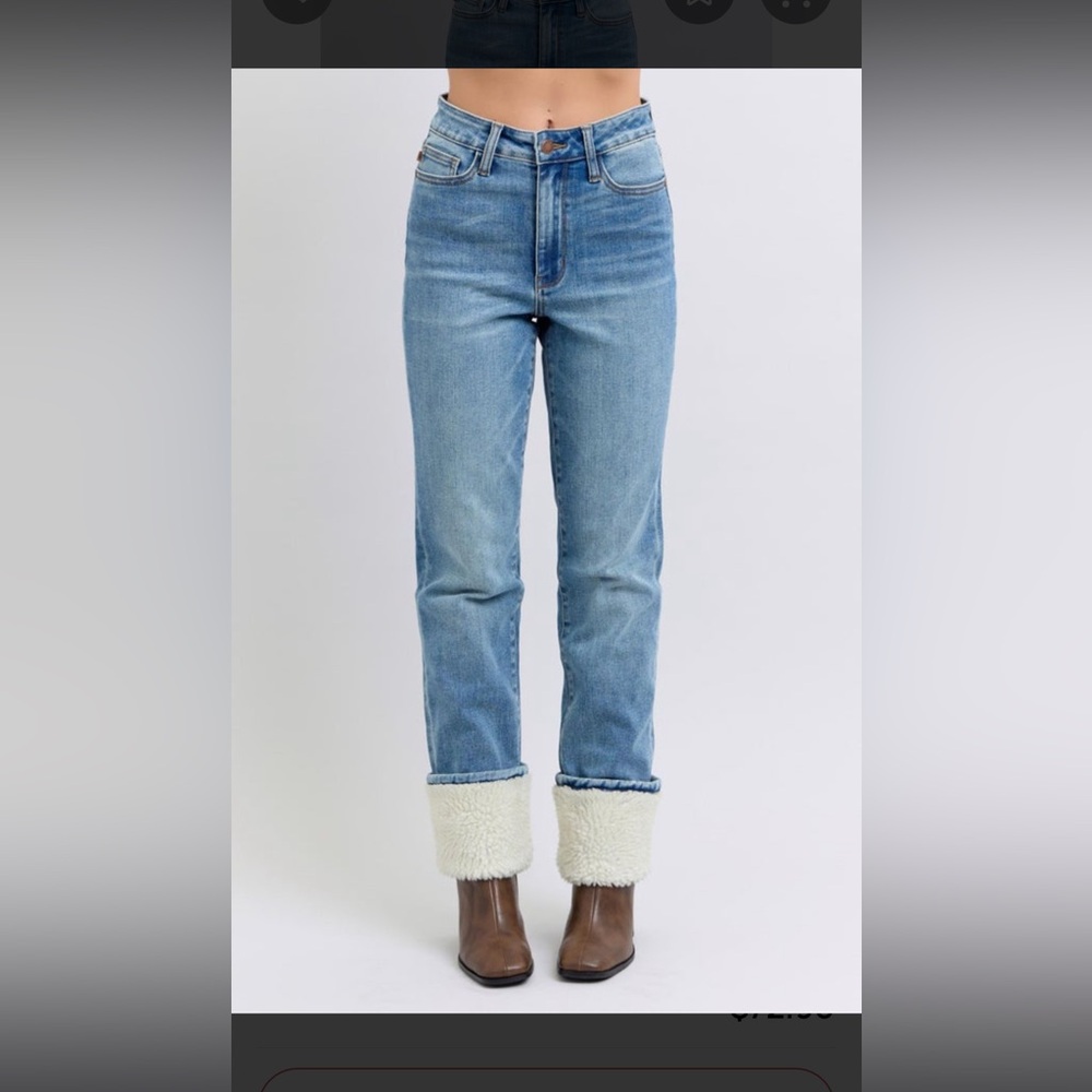 Judy Blue Light Blue Ankle Jeans #AA